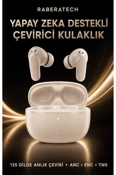 Yapay Zeka Çeviri Kulaklığı 135+ Dil Bluetooth 5.4 ANC ENC