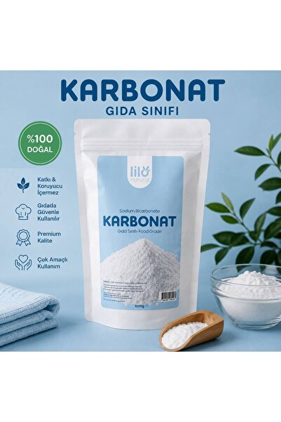 Lilo Natural Saf Karbonat 1000 gr - Çok Amaçlı, Gıda Kullanımına Uygun (Sodyum Bikarbonat)