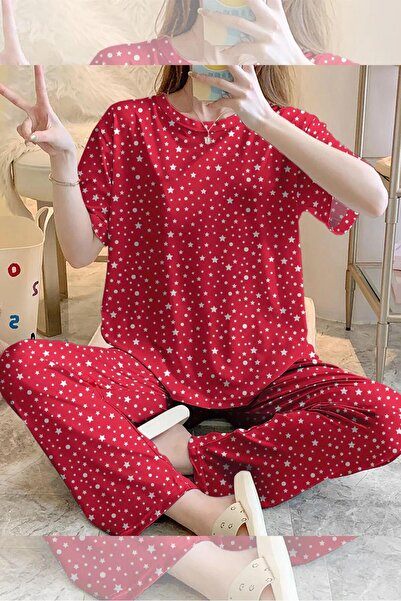 Cauwins Kısa Kollu Pijama Takımı ShineLikeTheStar Supersoft Basic Süprem