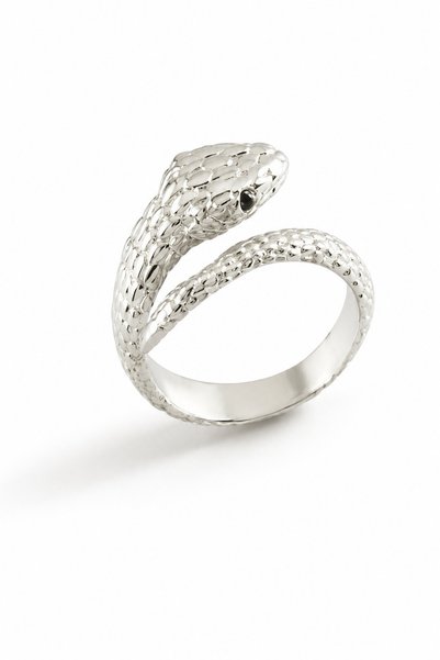 Balevien Snake Metal Ring - Silver