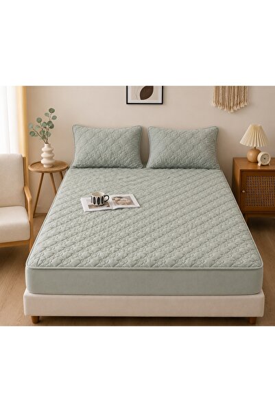 CHIRASO Set Topper pentru saltea CHIRASO, Catifea Matlasata, ELASTIC 180x200c...