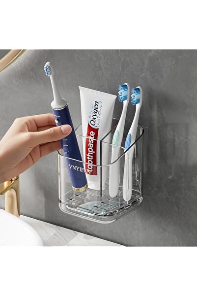 Generic Toothbrush Holders for Bathrooms, 3 Slots Detachable Electric Toothbr...