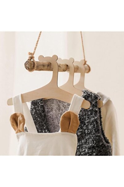 Generic Wooden Kids Hangers, 20Pcs Children Closet Hangers, 23cm Baby Hangers...