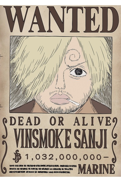 OEM Poster Cardboard 250g A4 One Piece Sanji, Vinsmoke Chef, HD Printing, A4 ...