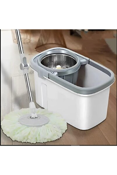 OVA Spin Mop and Bucket Set - Foot Pedal Floor Cleaning Microfiber Mop and Bu...