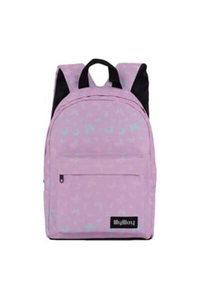 My Way Lilac Kindergarten Backpack with Patterned -