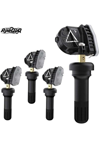 AjieQaQ 4 قطع من أجهزة استشعار ضغط الإطارات TPMS، بتردد 433 ميجاهرتز، متوافقة...