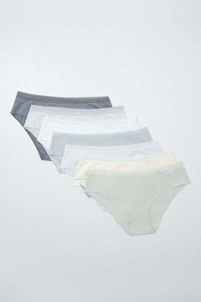 Women'secret Plain cotton 7-pack wide panties