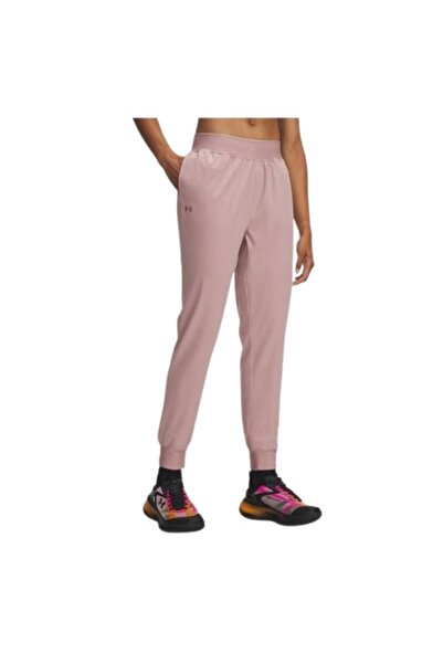 Under Armour Ua Rival Hi Rise Woven Pant 1382727-673 Pembe Eşofman Altı