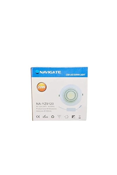 Generic NAVIGATE LED DWON LIGHT LED COB LIGHT NA-9120 20W 6inch White/Warm Wh...