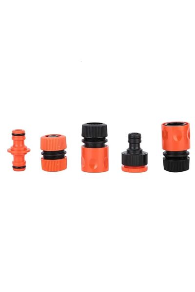 Generic 5pcs G1/2 ABS Hose Connector Garden Irrigation Watering Tube Joint wi...