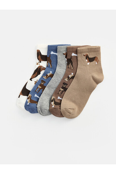 LC Waikiki I Embroidered Boys' Socks 5-Piece Set from Freezen Store