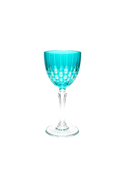 Kristal Market Handmade Drop Cut Crystal Stemmed Goblet 165Cc