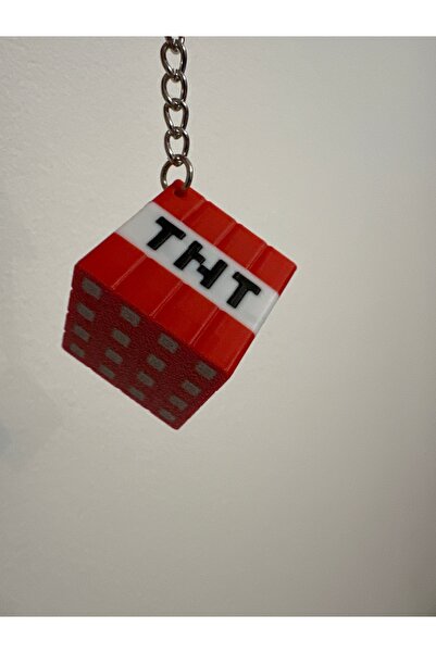 Genel Markalar Özel Minecraft Temalı Küp Anahtarlık - Mini Çanta Ve Anahtar A...