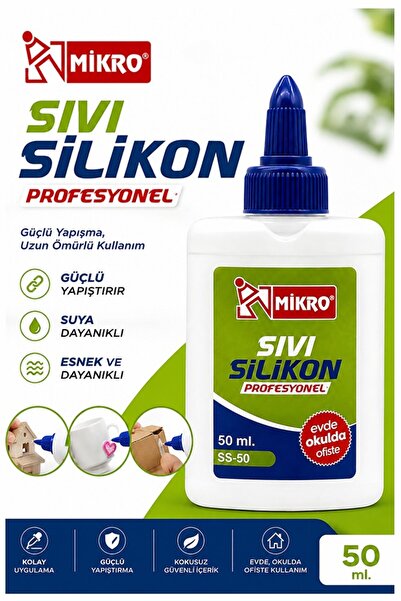 Artlantis Sıvı Silikon Yapıştırıcı 50 ml 1 Adet Mikro Silikon Yapıştırıcı Sıv...