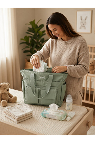 ICONE BAG Fabric Baby Care Bag, Mommy Bag, Water Repellent Fabric Mommy Baby ...