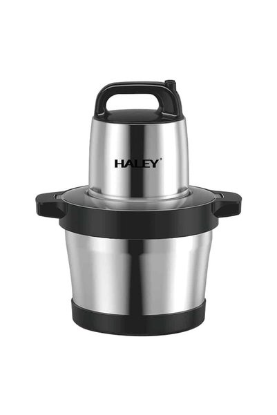HALEY Tocător electric de 1200W, 4 lame din oțel inoxidabil, recipient integral din oțel inoxidabil de 6L, 2 viteze reglabile