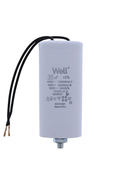 OEM Motor capacitor 400V, Well, 35 microfarads, with wire
