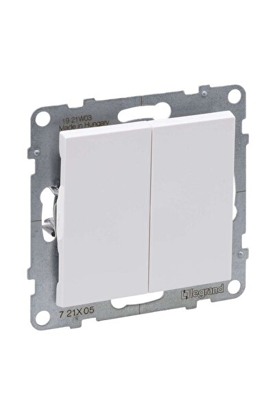 OEM Legrand New Suno 721105 Double switch, recessed, white