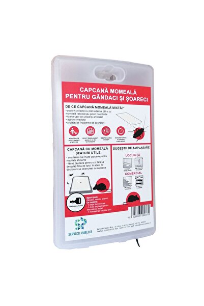 OEM Capcana momeala pentru gandaci si soareci, cheie securizare, plastic, alb