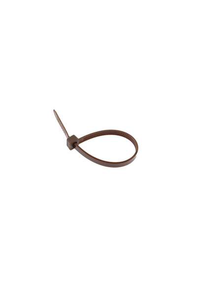 OEM Colier zimtat Bridfix, polietilena, maro, 14 cm, 50 buc