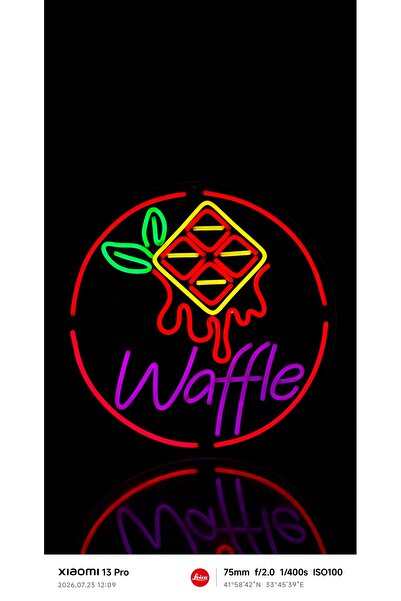 WAFFLE LED NEON TABELA 8 milim PLEKSİ