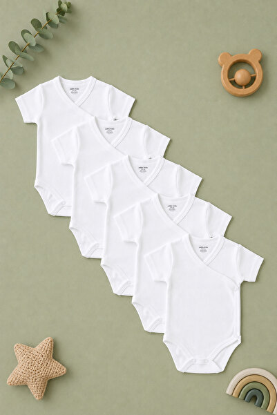 cekic kids Double-Breasted Short Sleeve Baby Bodysuit 100% Cotton Bodysuit | ...