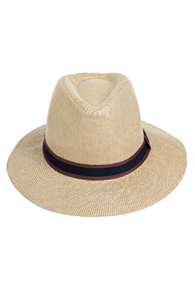 OEM Unisex Natural Color Panama Hat with Black Bordeaux Belt