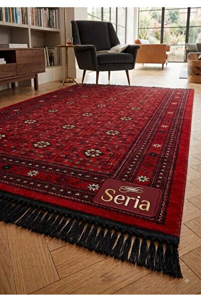 SERİA HALI Yeni sezon AKSU HİSAR AFGAN MODEL HALI YOLLUK YIKANABİLİR KAYMAZ T...