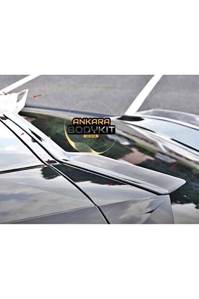 ANKARA BODYKİT PEUGEOT 408 CAM ÜSTÜ TAVAN SPOİLER - PLASTİK - PARLAK SİYAH