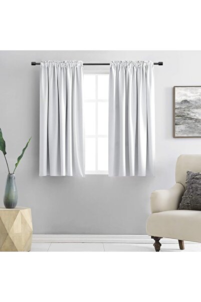 DONREN Donrin Small Bathroom Window Curtains - 2 Panels Blackout Thermal Insu...