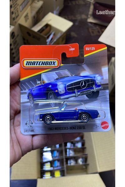 HOT WHEELS سيارة مرسيدس بنز 230 إس إل موديل 1963 بمقياس 1:64، نموذج سيارة كلا...