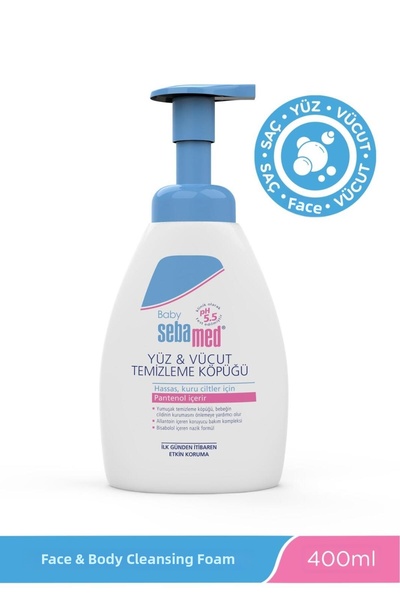 Sebamed Baby Baby Shampoo Face and Body Foam 400 ml