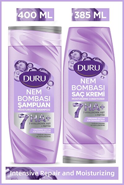 Duru Moisture Bomb Intensive Repair and Moisturizing Shampoo for Damaged Hair...