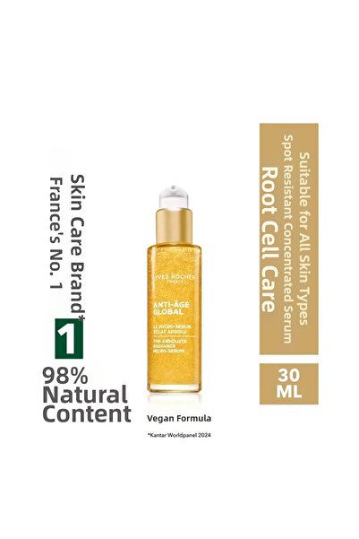 Yves Rocher Concentrated Serum-Hyaluronic Acid-Anti-Aging and Anti-Blemish Pl...