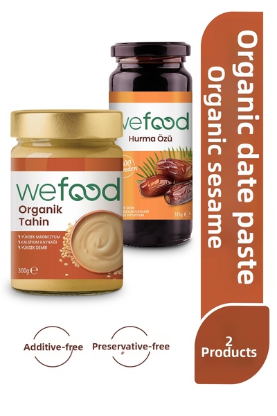 Wefood طحينة عضوية 300 جرام + خلاصة النخيل 315 جرام