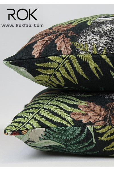 ROKFAB Floral Patterned Throw Pillow Cover 45X45 cm Decorative Pillowcase