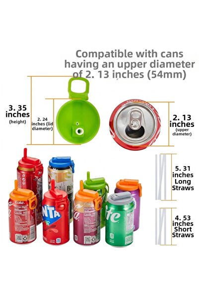ulus grup Drink Lid with Straw for Canned Drinks