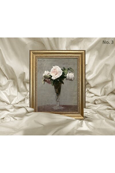Vetro Design Tablou înrămat - Flori de Henri Fantin-Latour