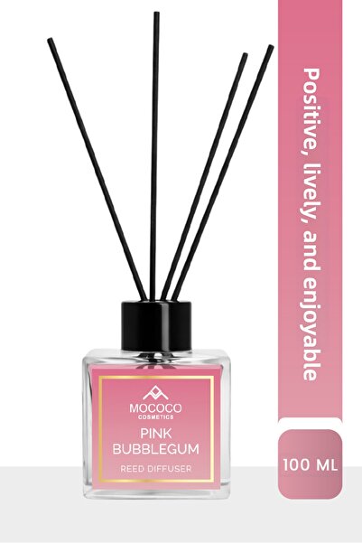 MOCOCO COSMETICS Odorizant de cameră cu bețișoare de bambus, aromă de gumă de...