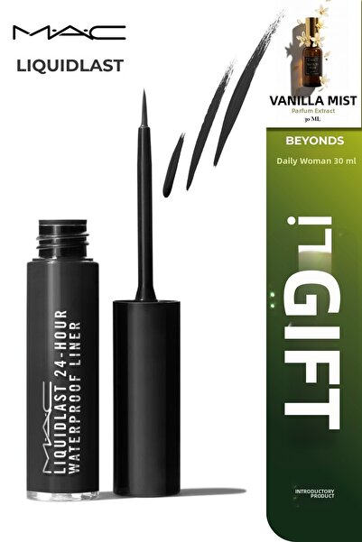 M.A.C Waterproof Liquid Eyeliner 24-Hour Long-Lasting Intense Black Eye Penci...