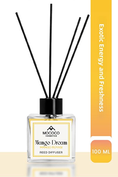 MOCOCO COSMETICS Odorizant de cameră cu bețișoare de bambus Mango 100 ml – Di...