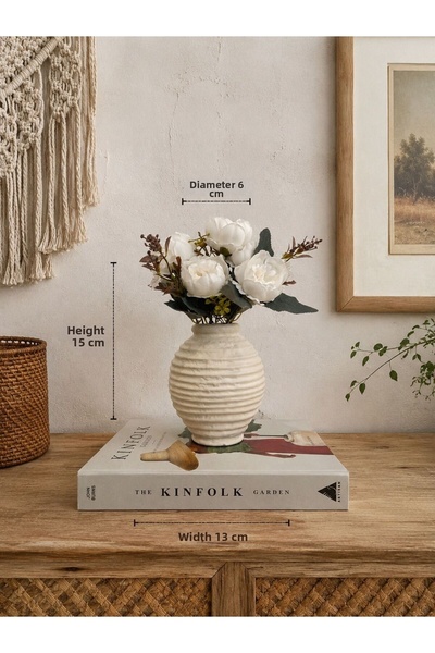 DygArtHome Mini Striped Ceramic Vase