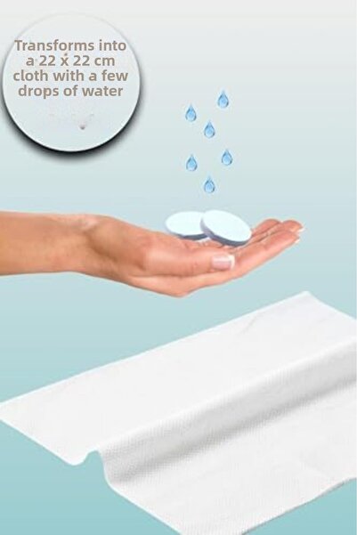 Yıldızan Nzr Beautestore Compressed Wipes, Disposable, Water Expanding, Porta...