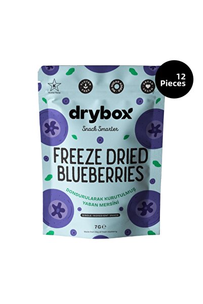 DRYBOX Blueberry 7g 12-Pack – Freeze-Dried Natural Fruit Snack with No Added ...