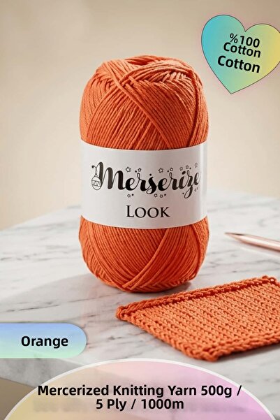 Dantelux Mercerized Knitting Yarn (5 Skeins / 500 Grams / 1000 Meters) 100% C...