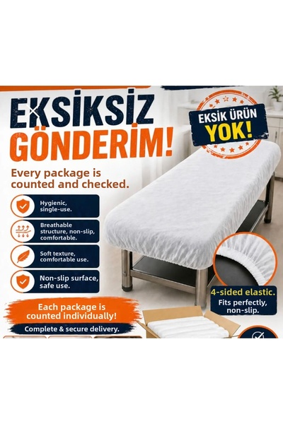 shemo 100 Pieces of New Generation Stretcher Cover with Elastic on All Sides ...