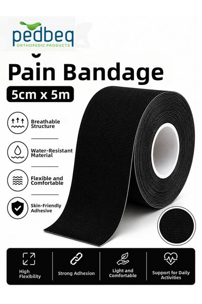 pedbeq Kinesiology Tape 5 Cm*5 Mt Pain Relief Tape