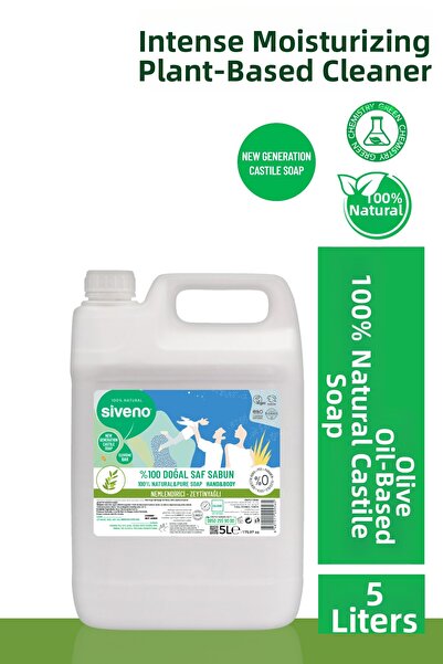 Siveno 100% Natural Liquid Castile Soap with Olive Oil Intensive Moisturizing...