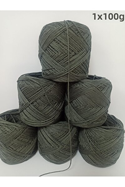 İPEK YÜN İPLİK DÜNYASI Bamboo Cotton Knitting Yarn (Khaki) 100Gr